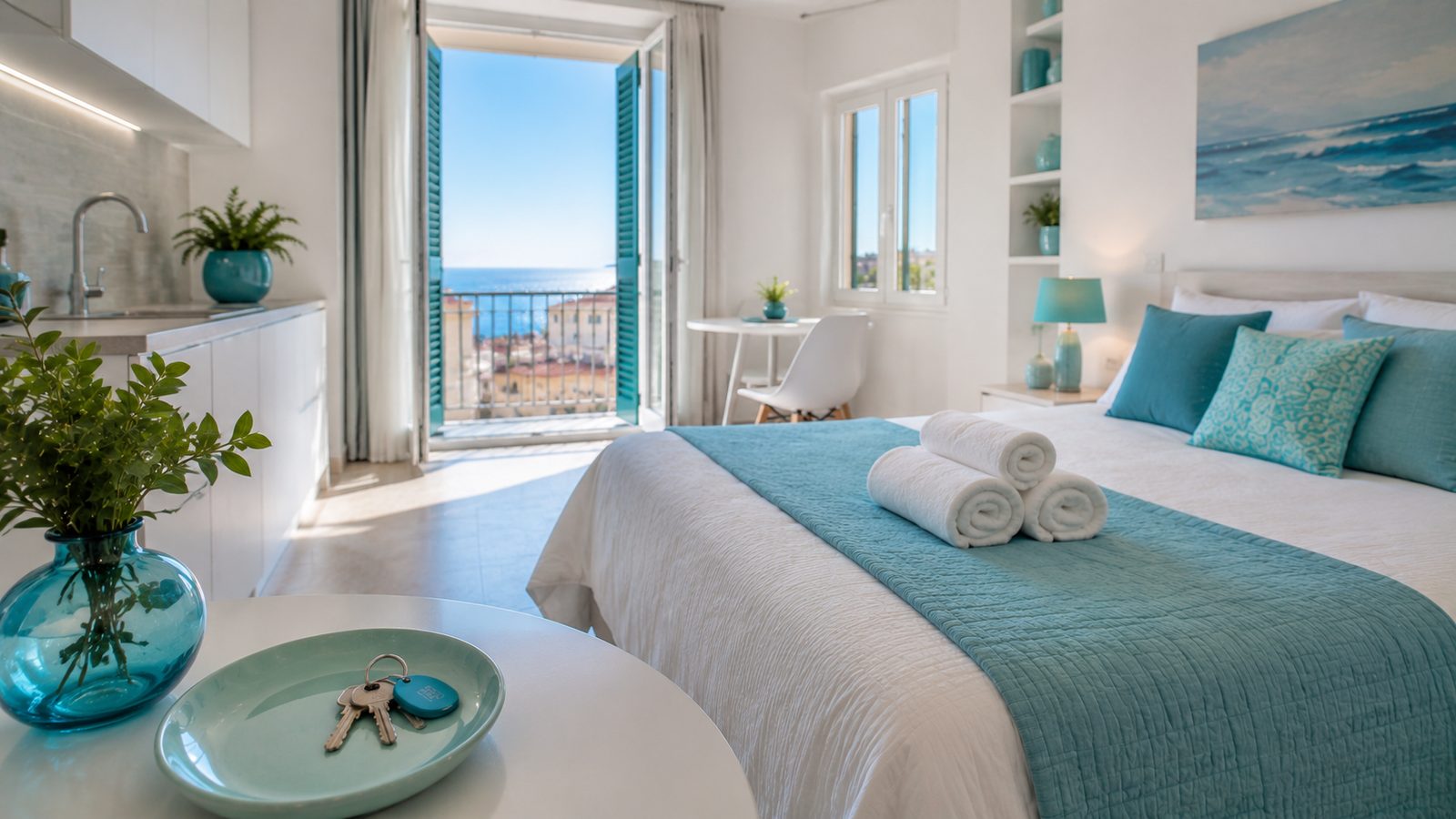 Studio de vacances prêt à accueillir